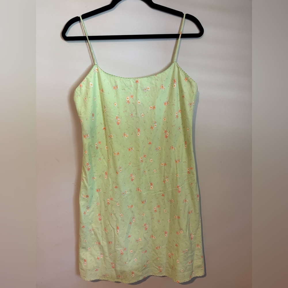 Vintage Ralph Lauren Floral Green Slip Dress